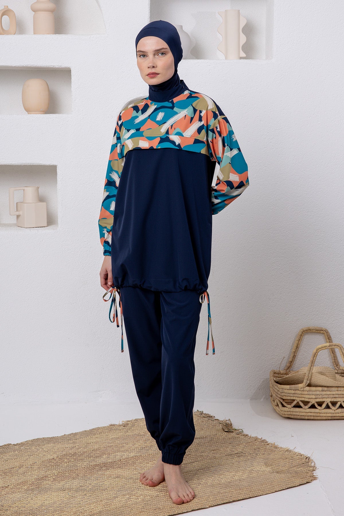 Adasea Burkini  Swimsuit-1217  Voile