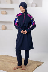 Capucine Watercolor Maxi Burkini – Long Sleeve  Voile