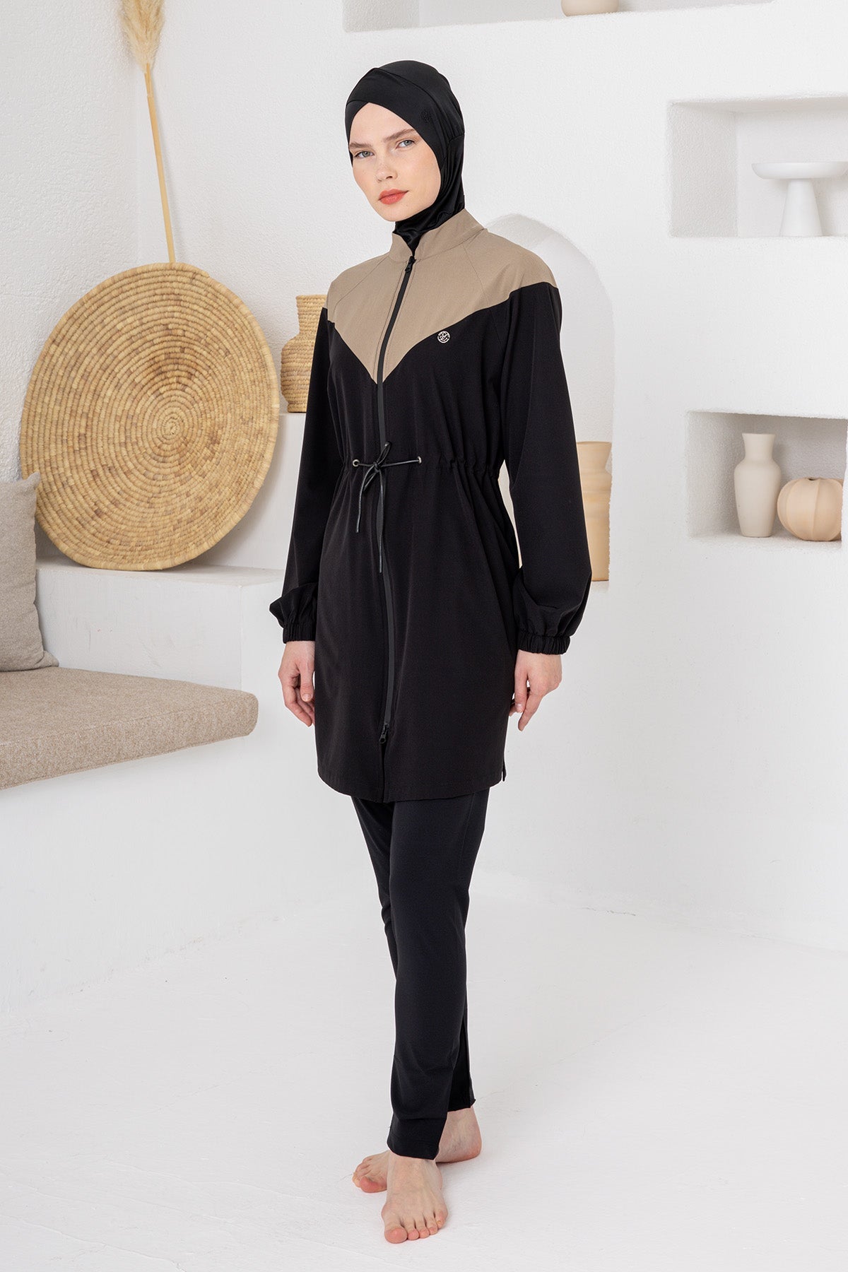 Adasea Burkini  Swimsuit-1231-P  Voile