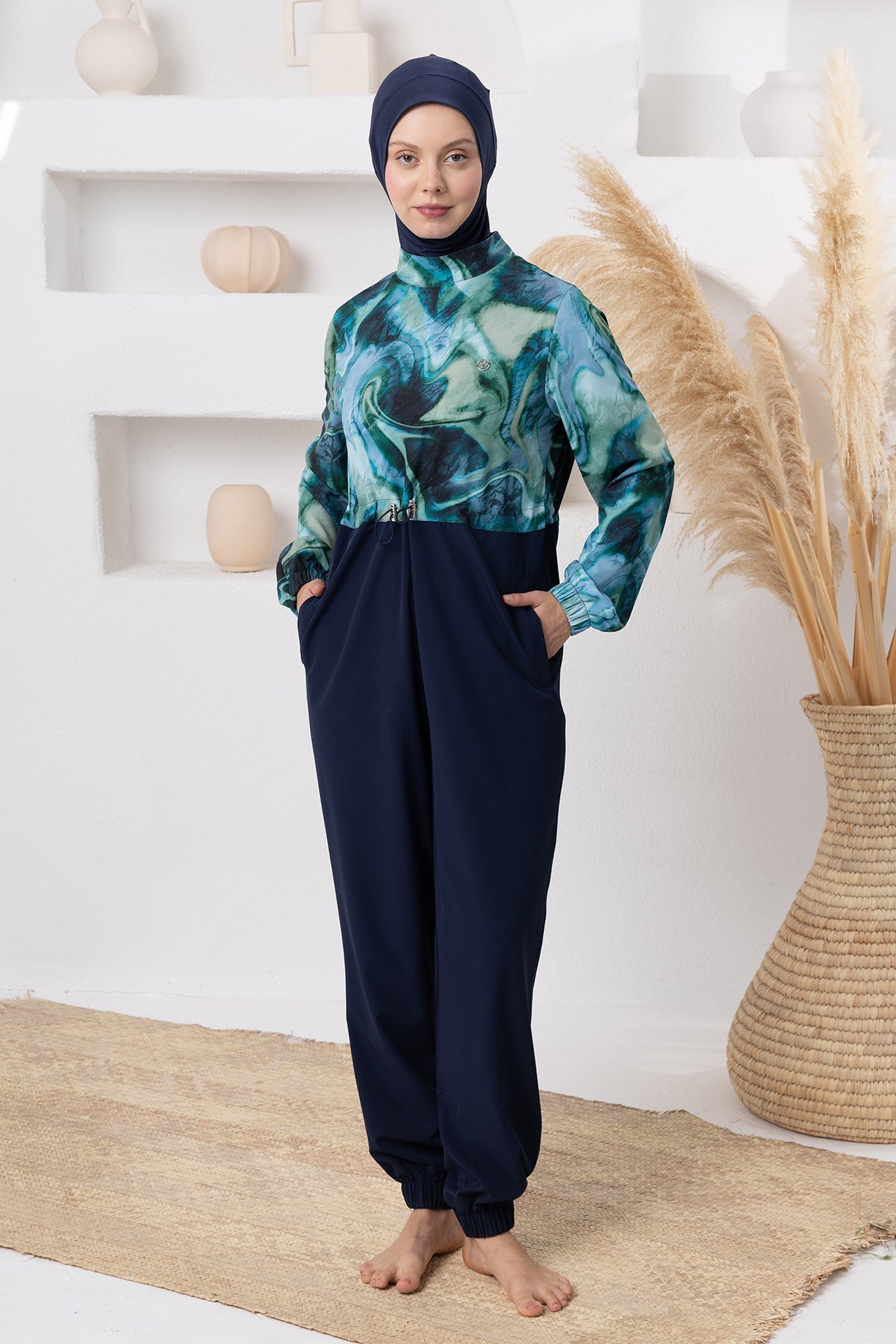 Adasea Burkini  Swimsuit-1236  Voile