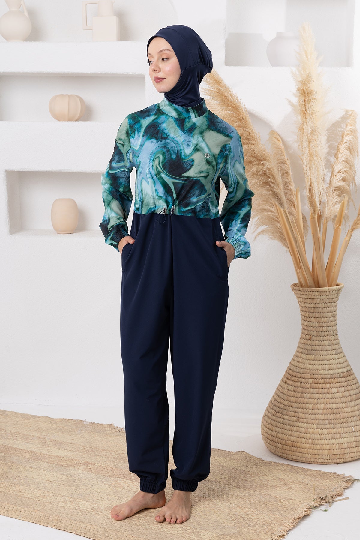 Adasea Burkini  Swimsuit-1236  Voile