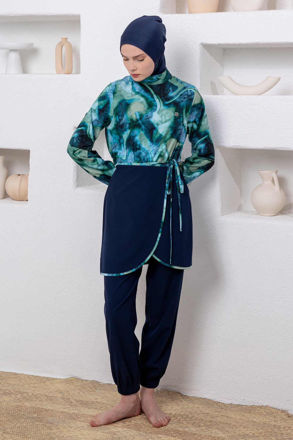 Adasea Burkini  Swimsuit-1236  Voile