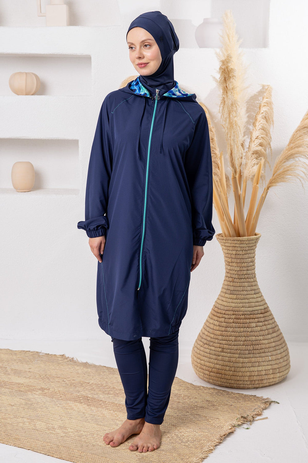 Azure Maxi Burkini – Long Sleeve  Voile