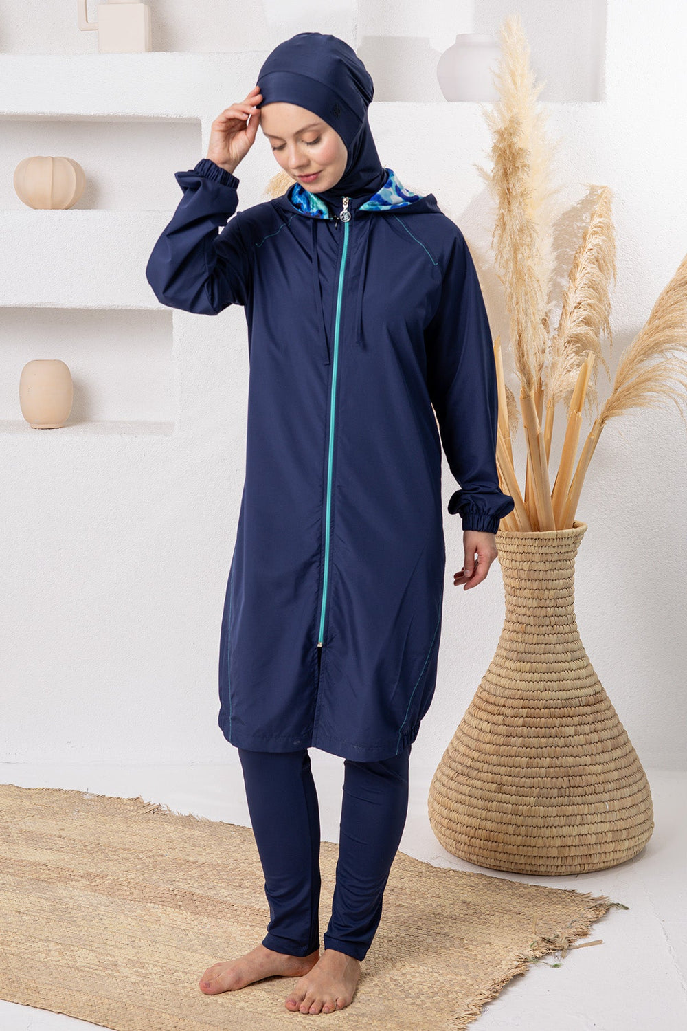 Azure Maxi Burkini – Long Sleeve  Voile