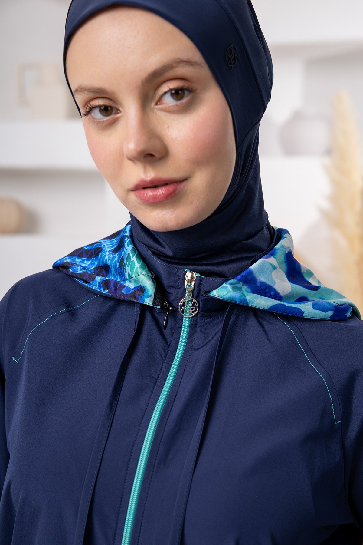 Azure Maxi Burkini – Long Sleeve  Voile