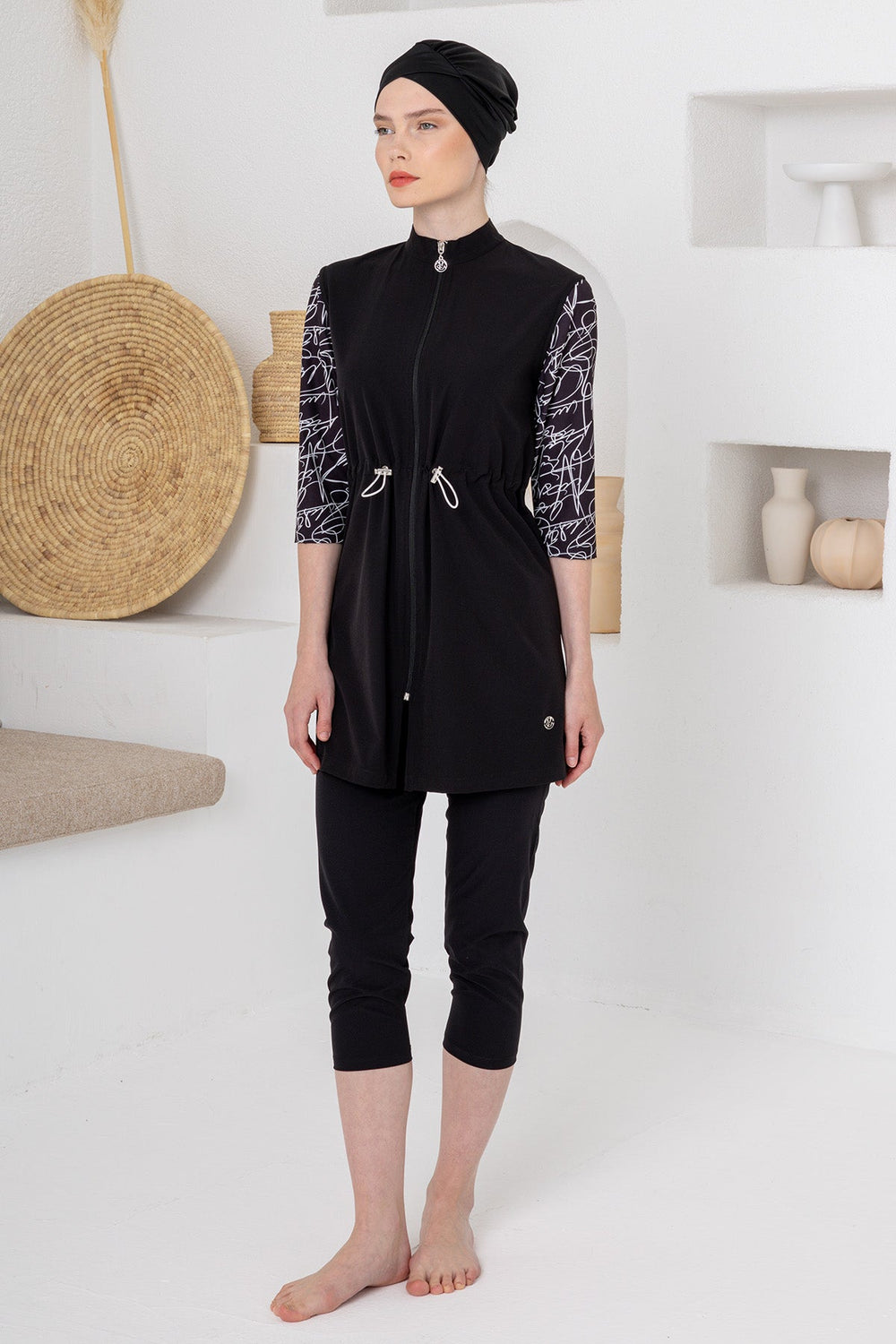 Adasea Burkini  Swimsuit-1603  Voile