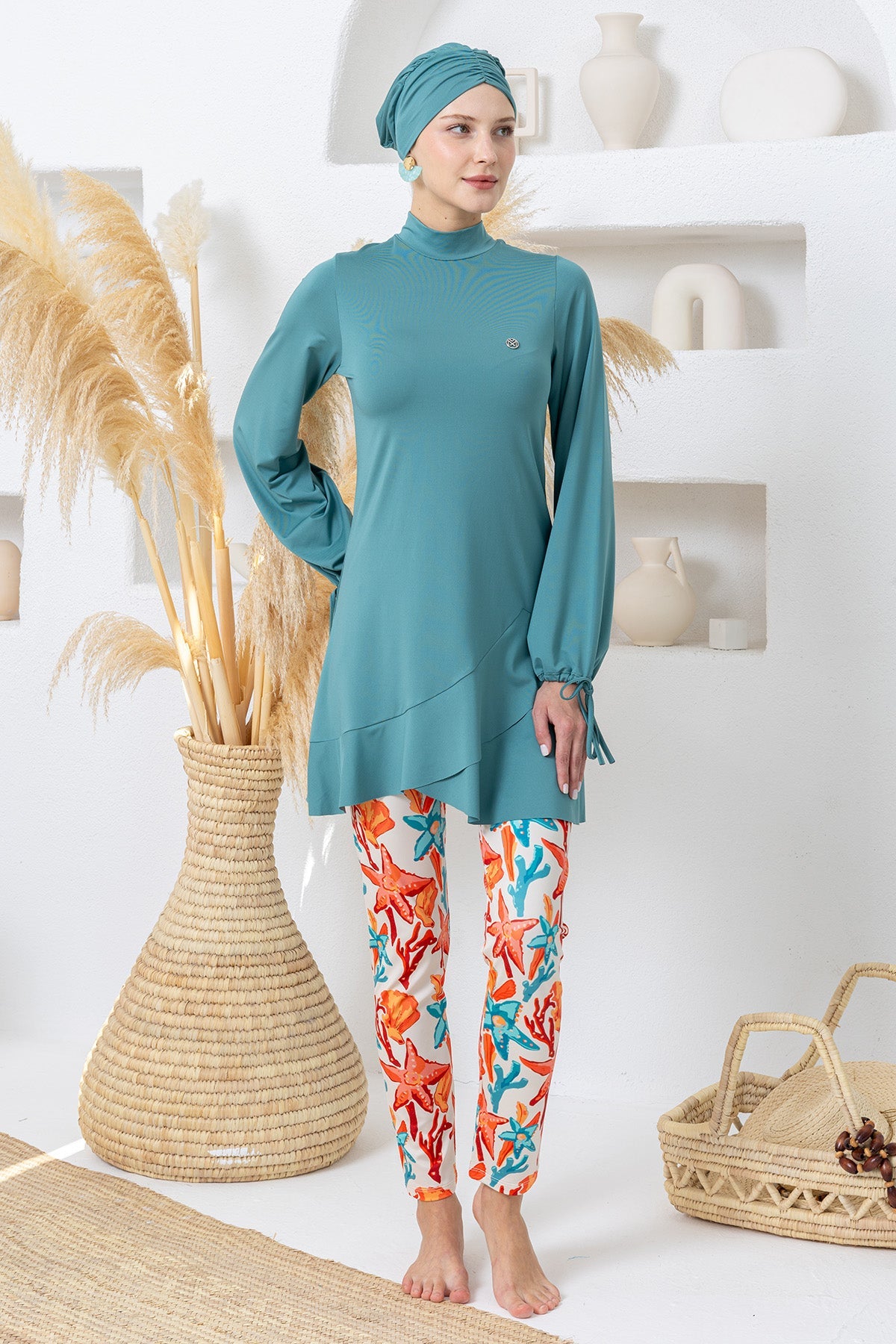 Maresiva Burkini Swimsuit-2113  Voile