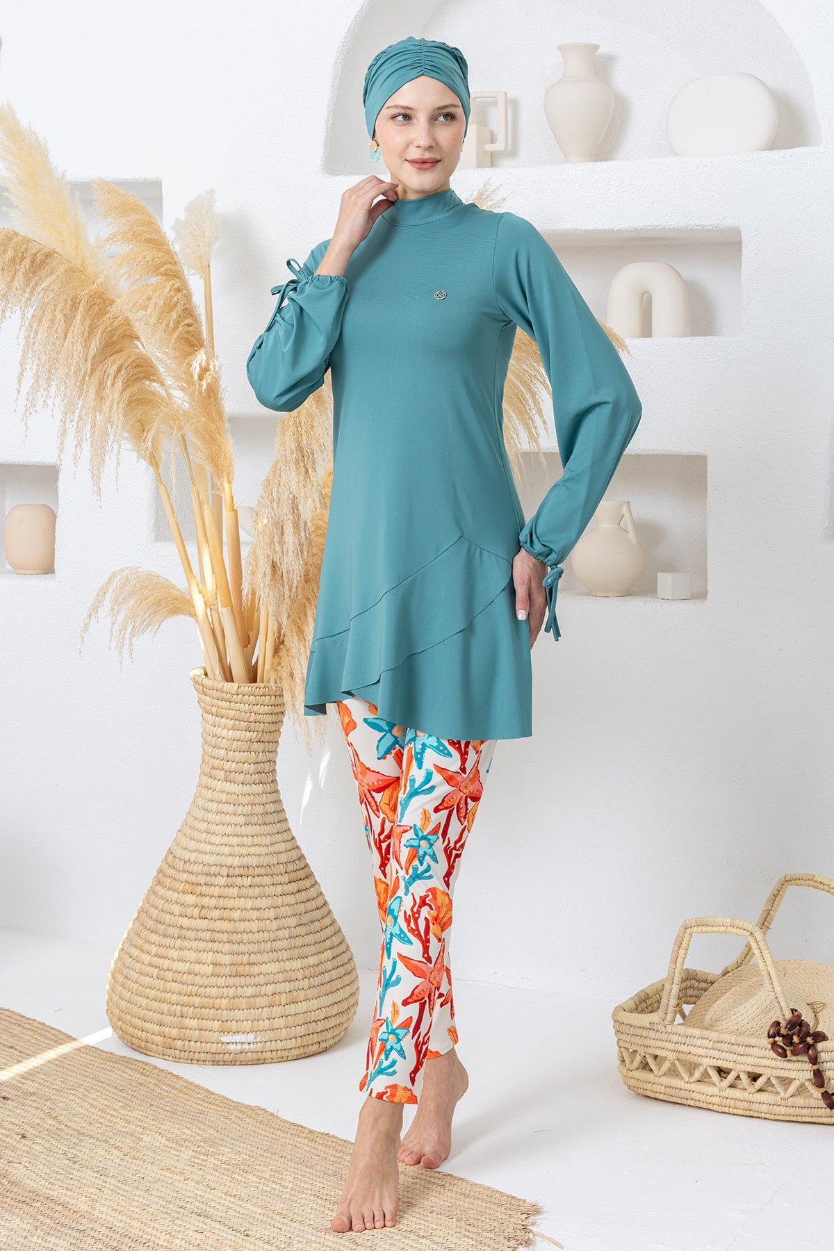 Maresiva Burkini Swimsuit-2113  Voile