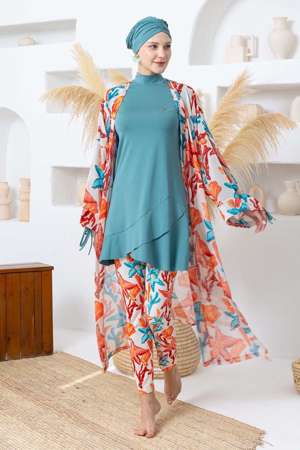 Maresiva Burkini Swimsuit-2113  Voile