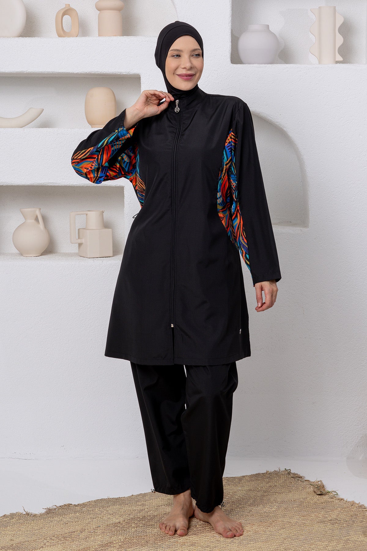 Maresiva Burkini Swimsuit-2802  Voile