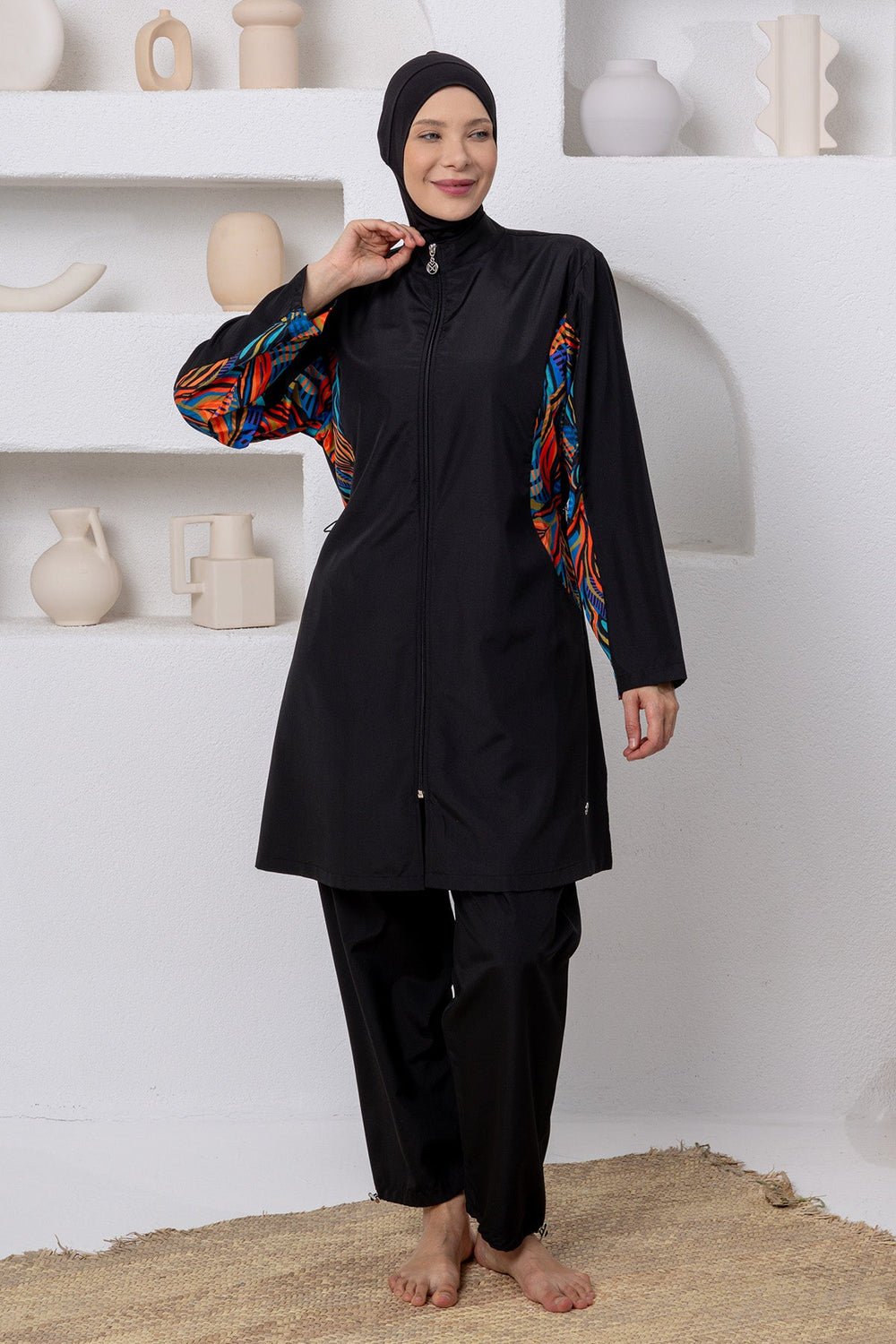 Maresiva Burkini Swimsuit-2802  Voile