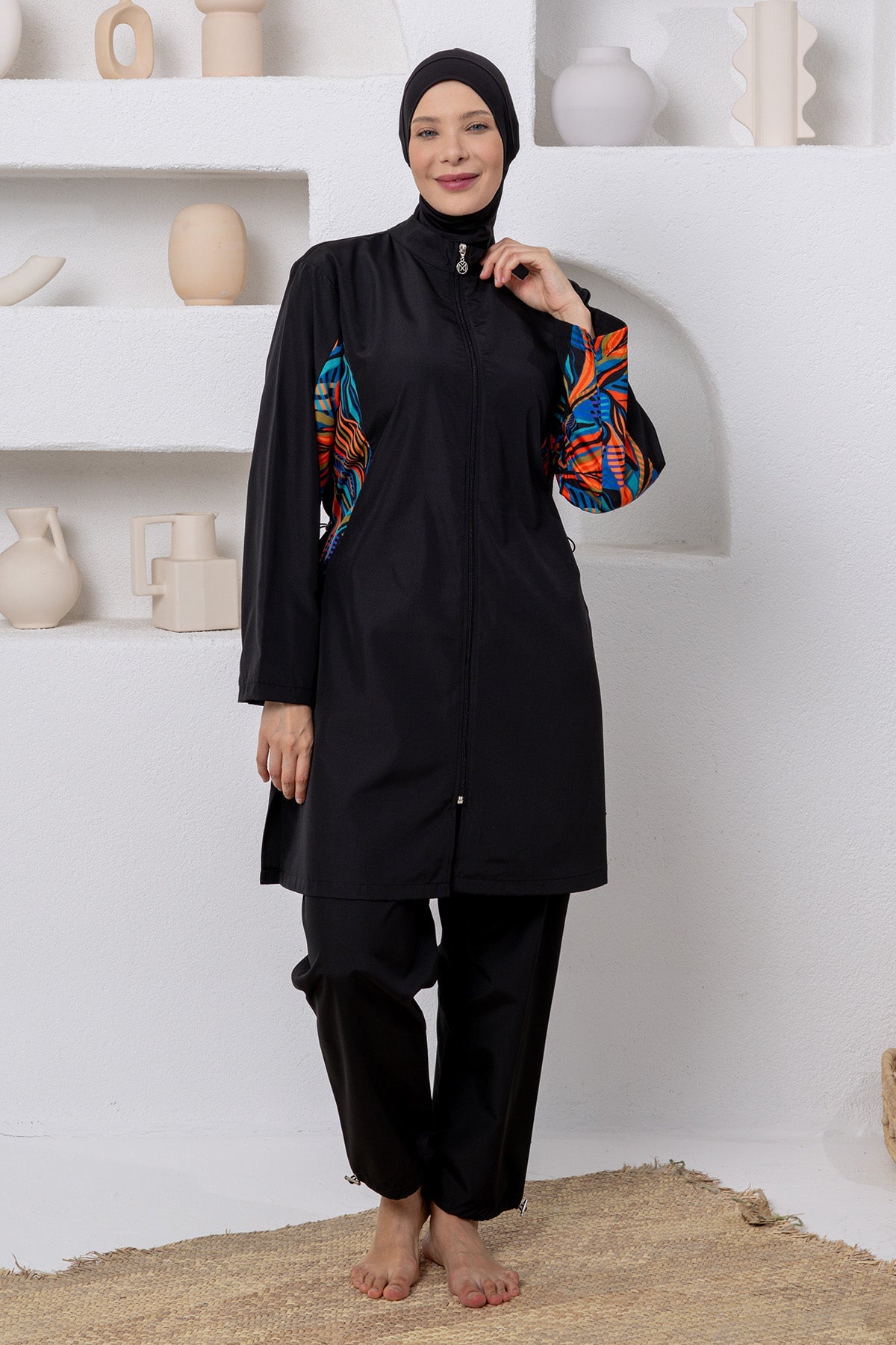 Maresiva Burkini Swimsuit-2802  Voile