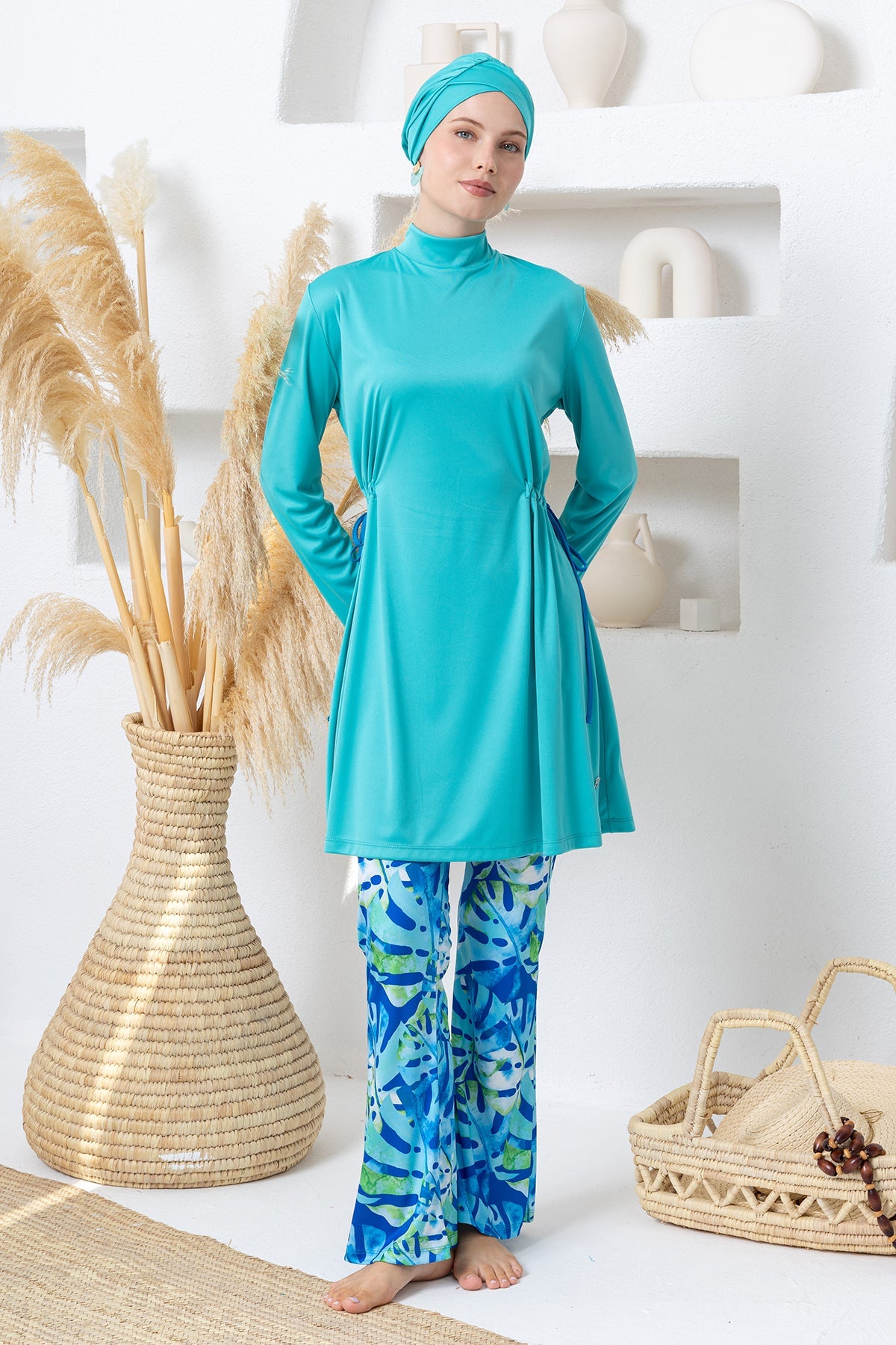 Rozamay Burkini Swimsuit-3116  Voile