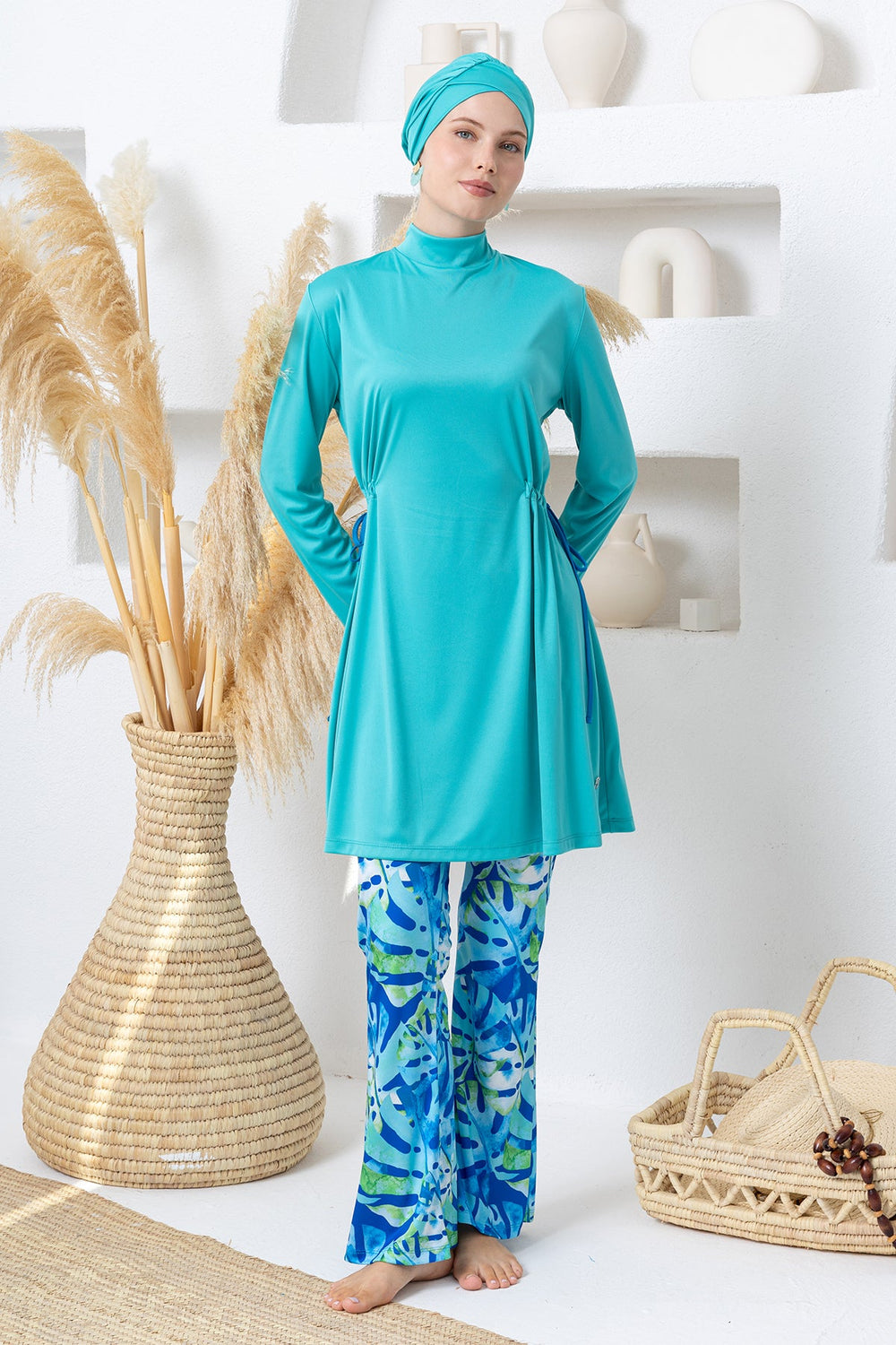 Rozamay Burkini Swimsuit-3116  Voile