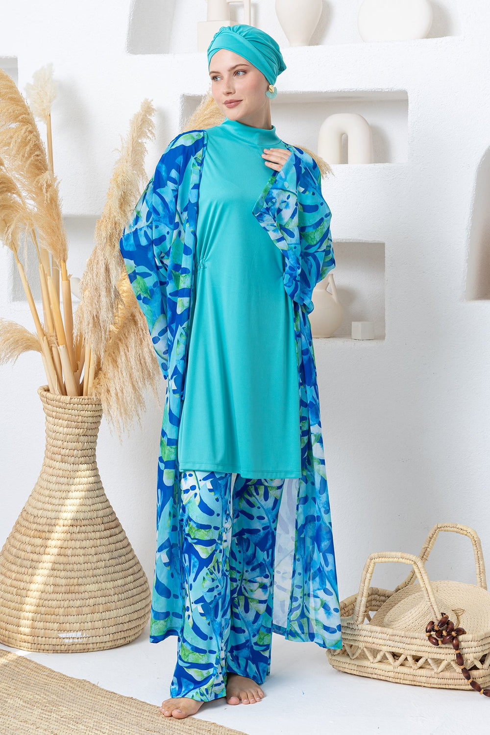 Rozamay Burkini Swimsuit-3116  Voile