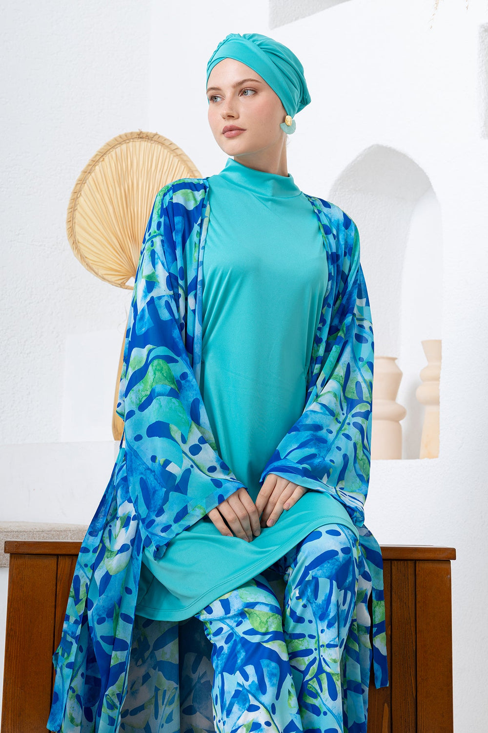 Rozamay Burkini Swimsuit-3116  Voile