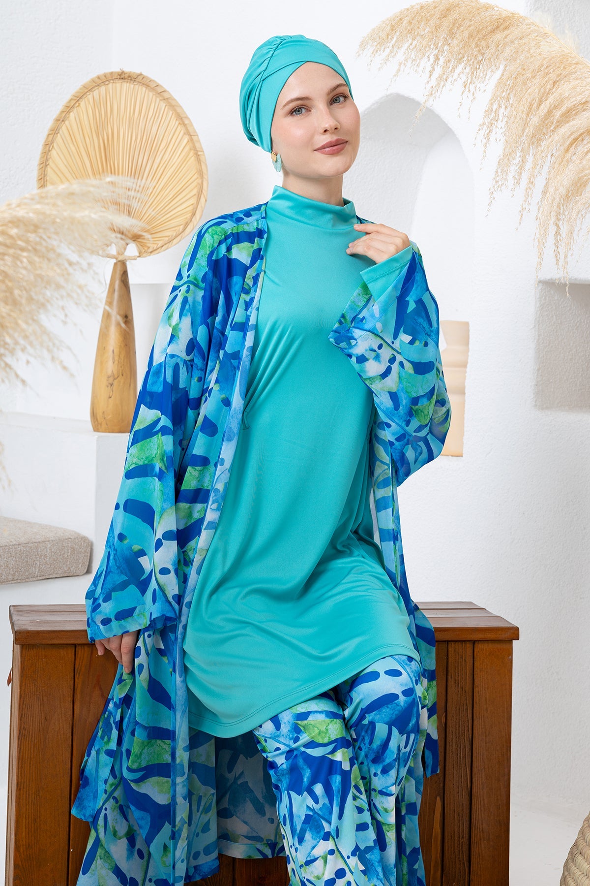 Rozamay Burkini Swimsuit-3116  Voile