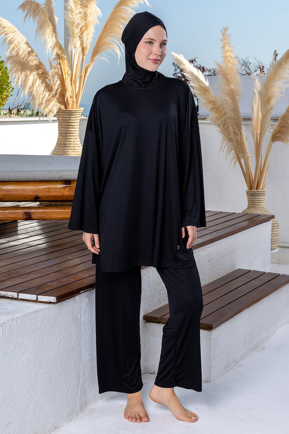 Rozamay Burkini Swimsuit-3122  Voile