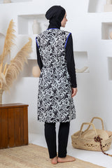 Bijou Abstract Maxi Burkini – Long Sleeve  Voile