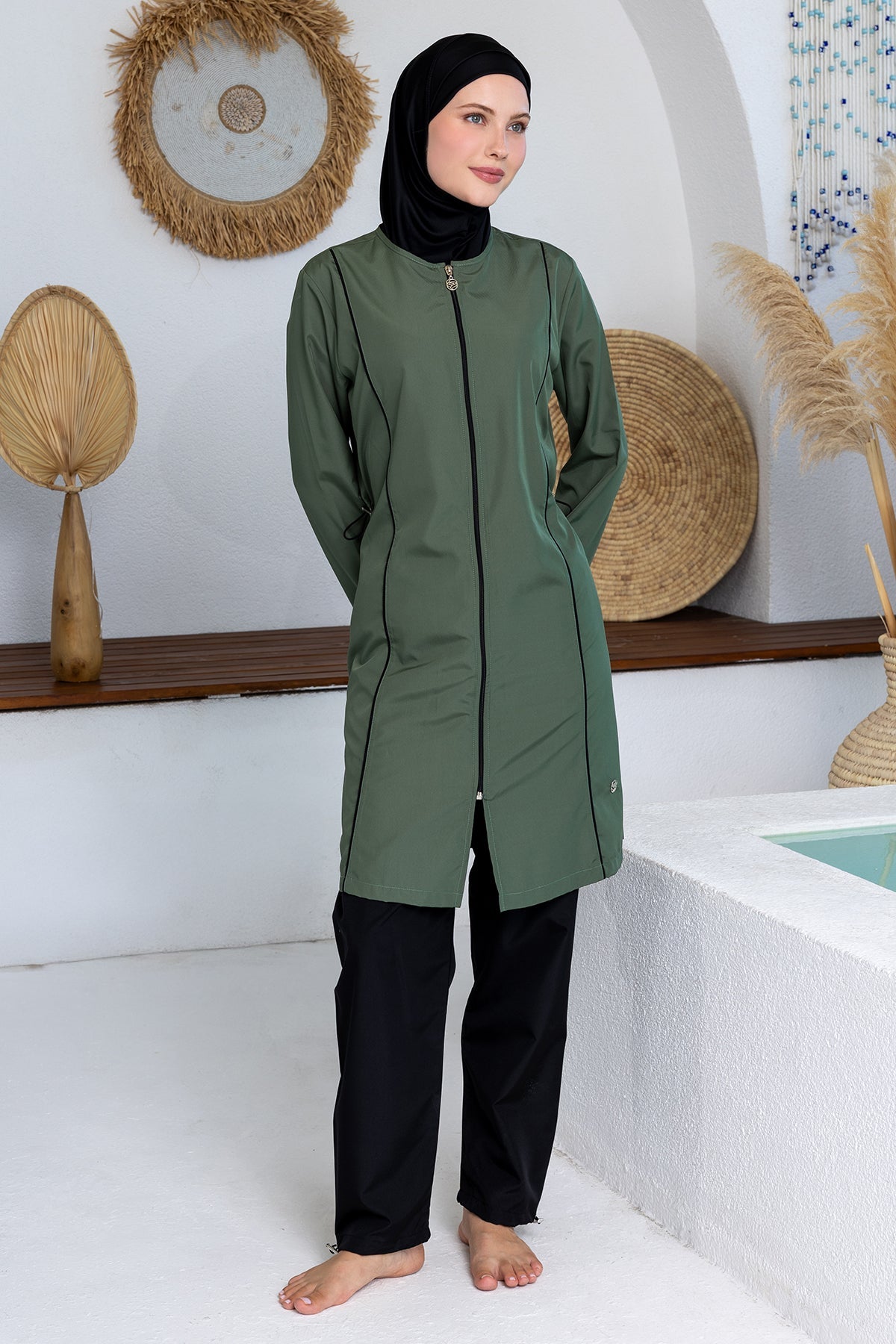 Rozamay Burkini Swimsuit-3501  Voile