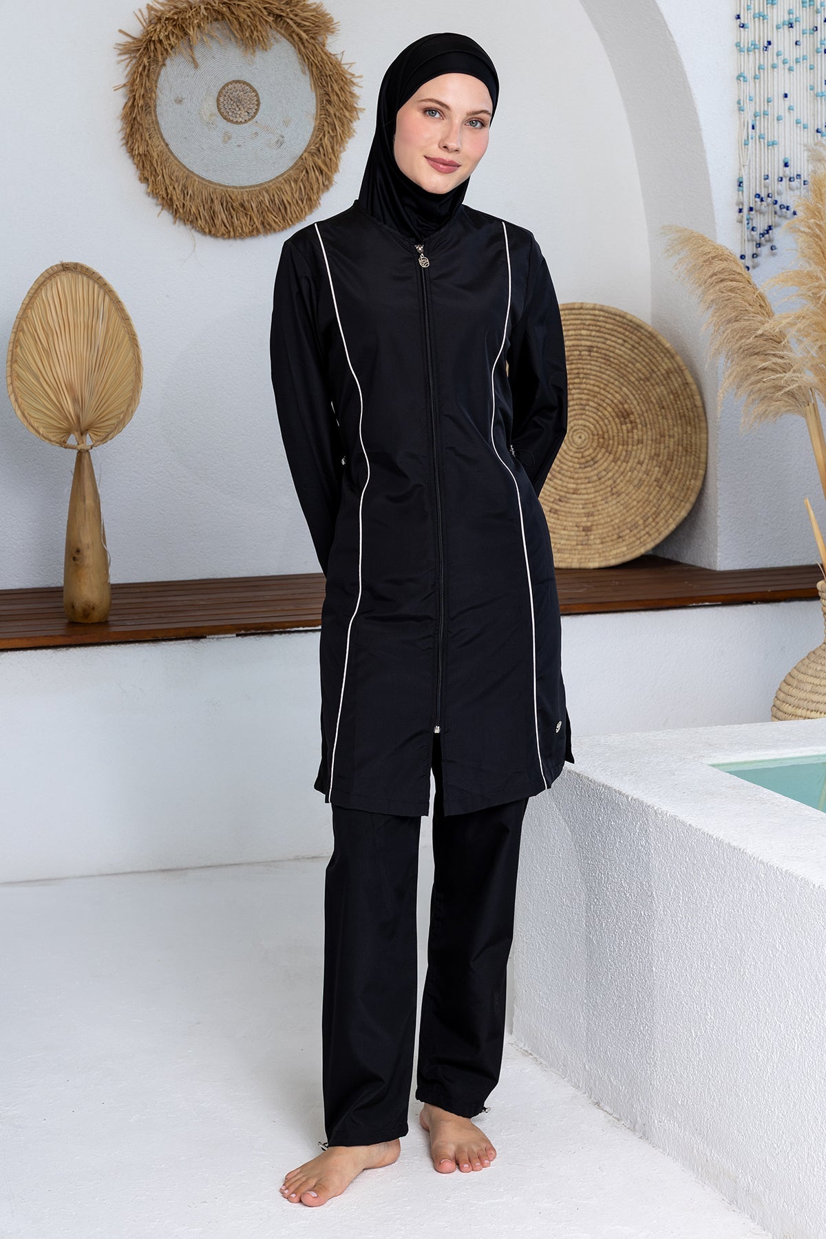 Rozamay Burkini Swimsuit-3501  Voile