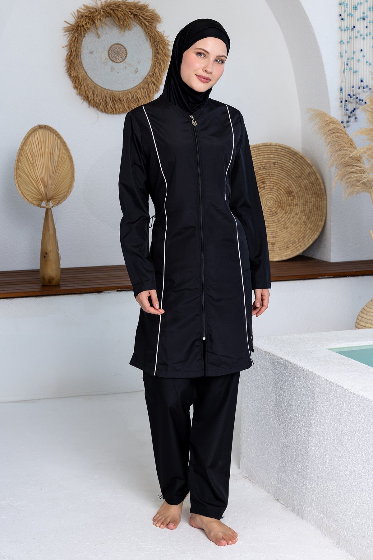 Rozamay Burkini Swimsuit-3501  Voile