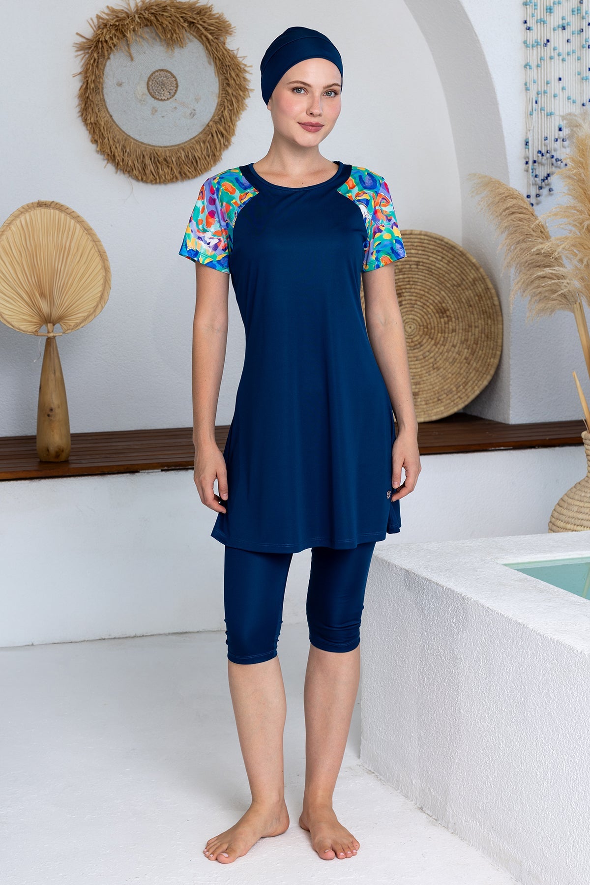 Rozamay Burkini Swimsuit-3603  Voile