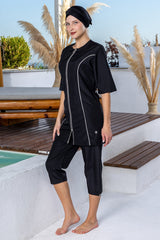 Rozamay Burkini Swimsuit-3605  Voile