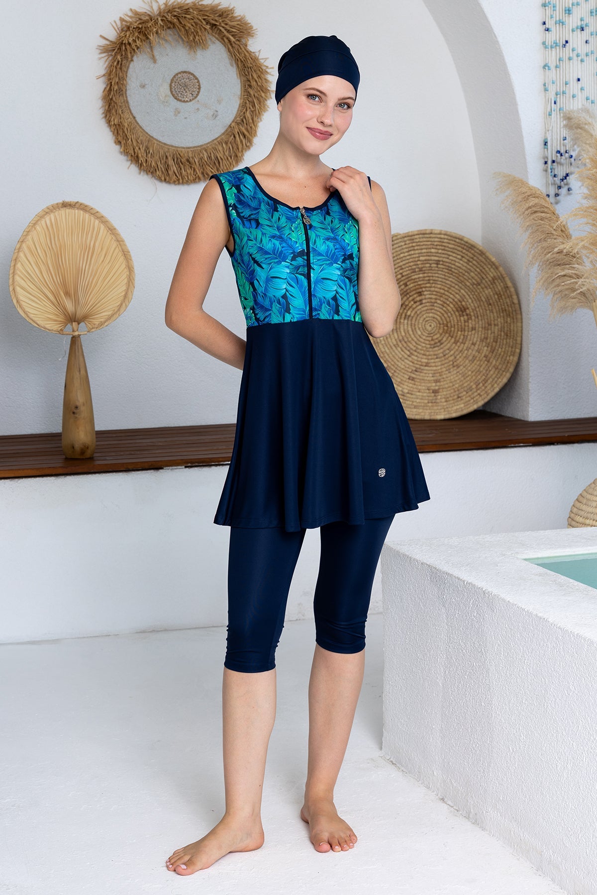 Rozamay Burkini Swimsuit-3609  Voile