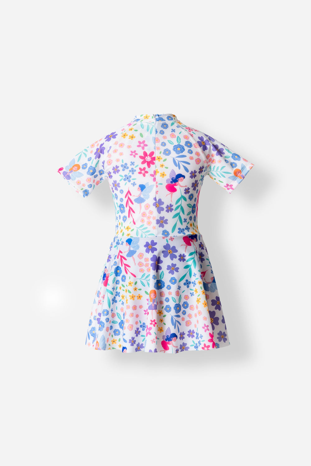 Fleurine Floral Kids Swimsuit – Short Sleeve  Voile