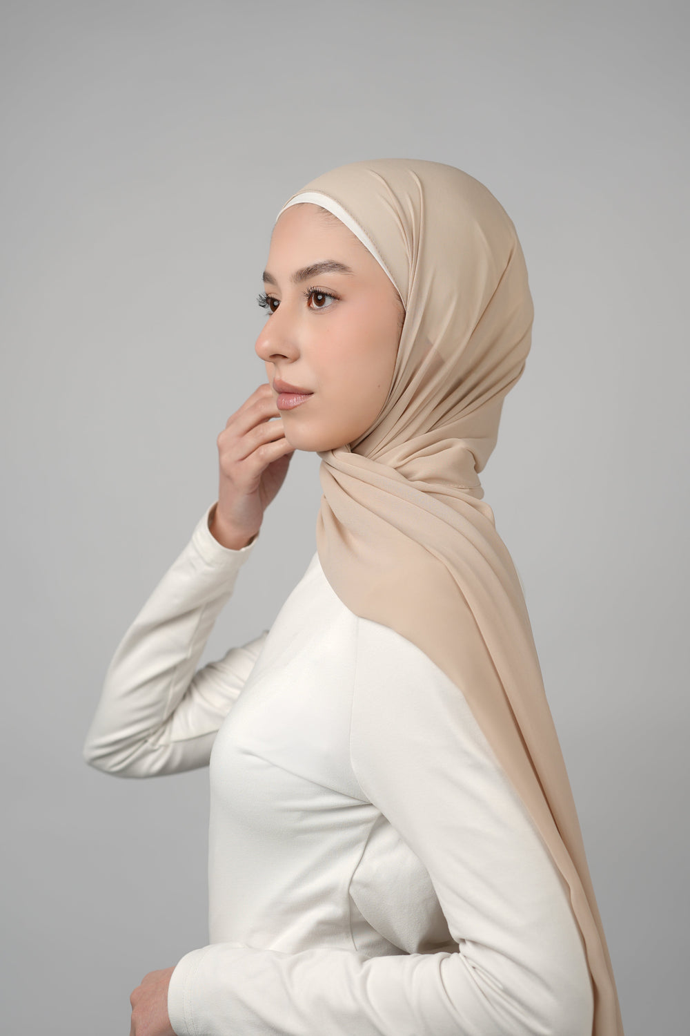 Basic Plain Chiffon Hijab  Voile