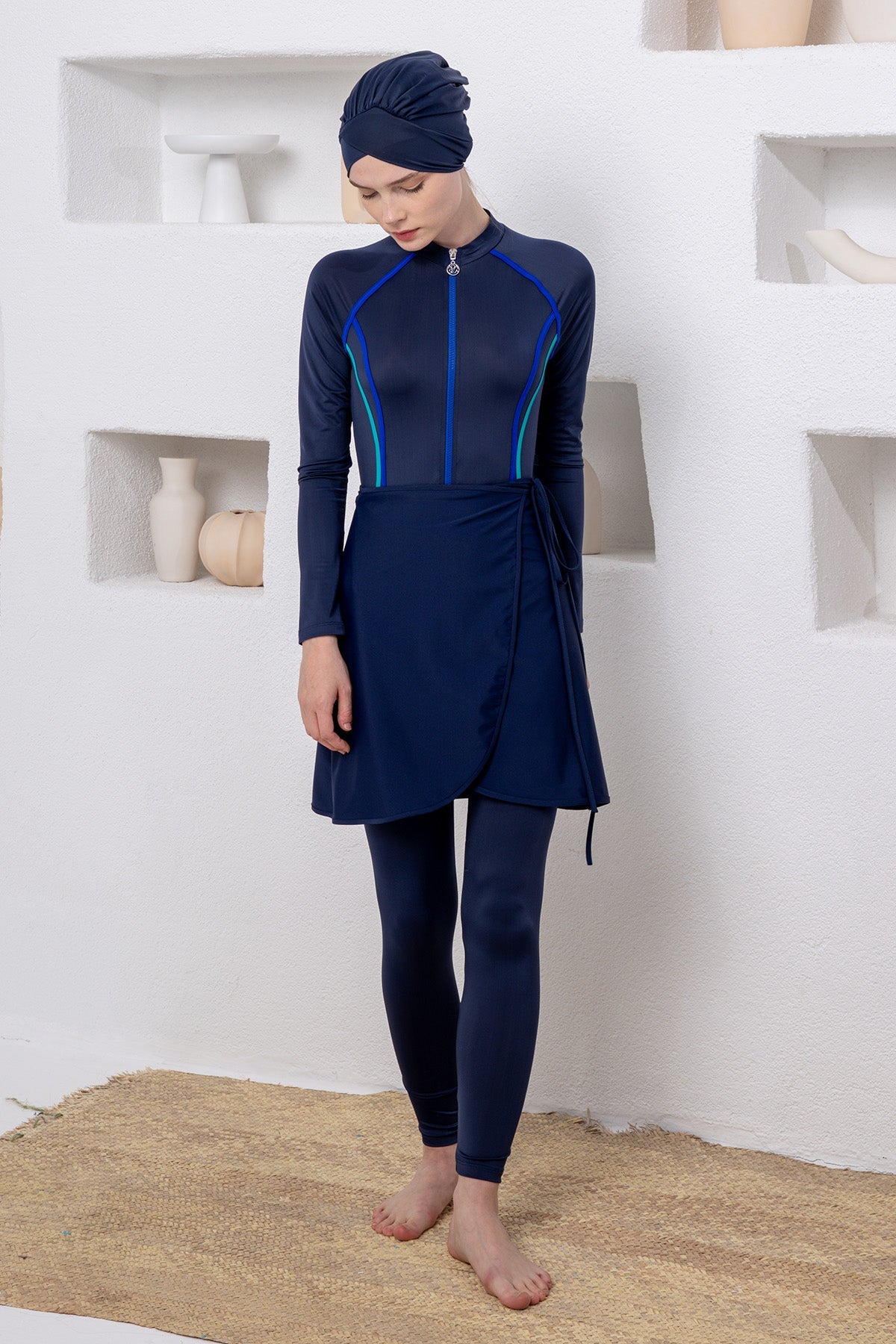 Adasea Burkini  Swimsuit-1113  Voile