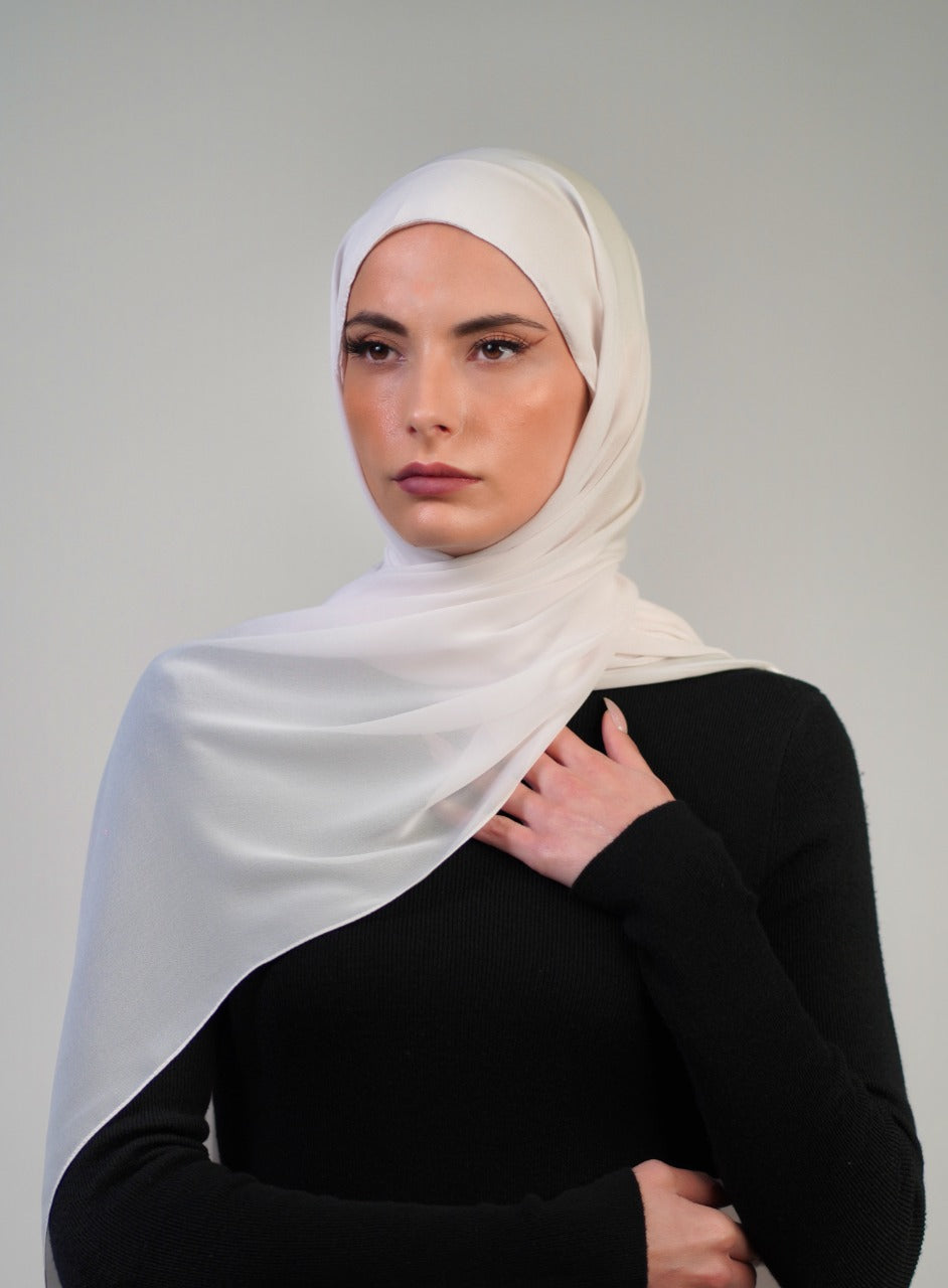 Plain Chiffon Instant Hijab - Voile Fashion