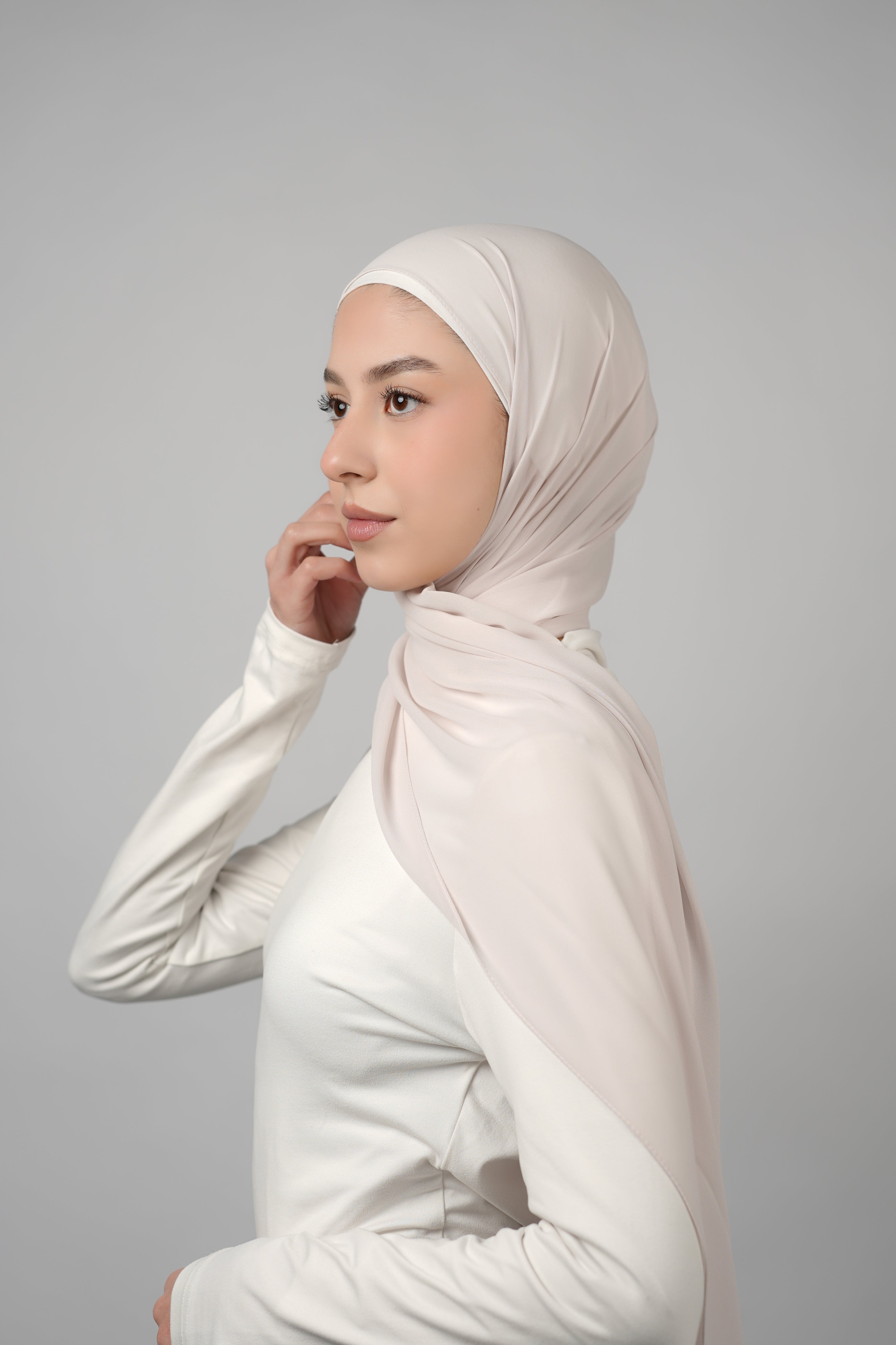 Basic Plain Chiffon Hijab  Voile