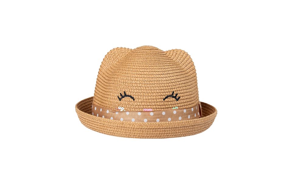 Kids Summer Straw Hat -  Voile