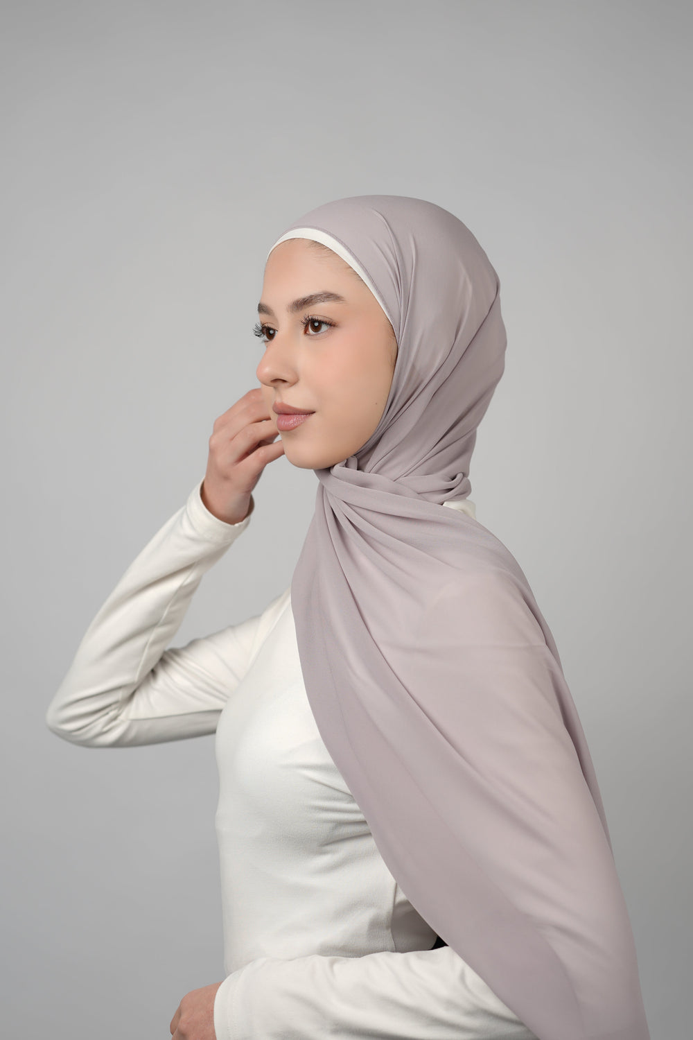 Basic Plain Chiffon Hijab  Voile