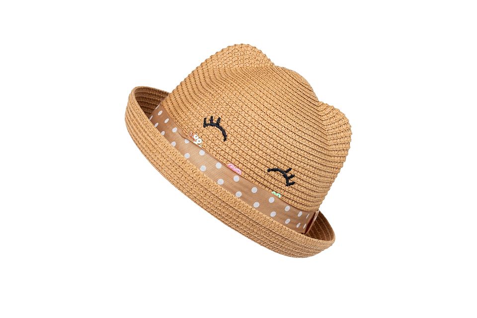 Kids Summer Straw Hat -  Voile