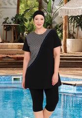 Adasea Burkini  Swimsuit-3917-B -  Voile