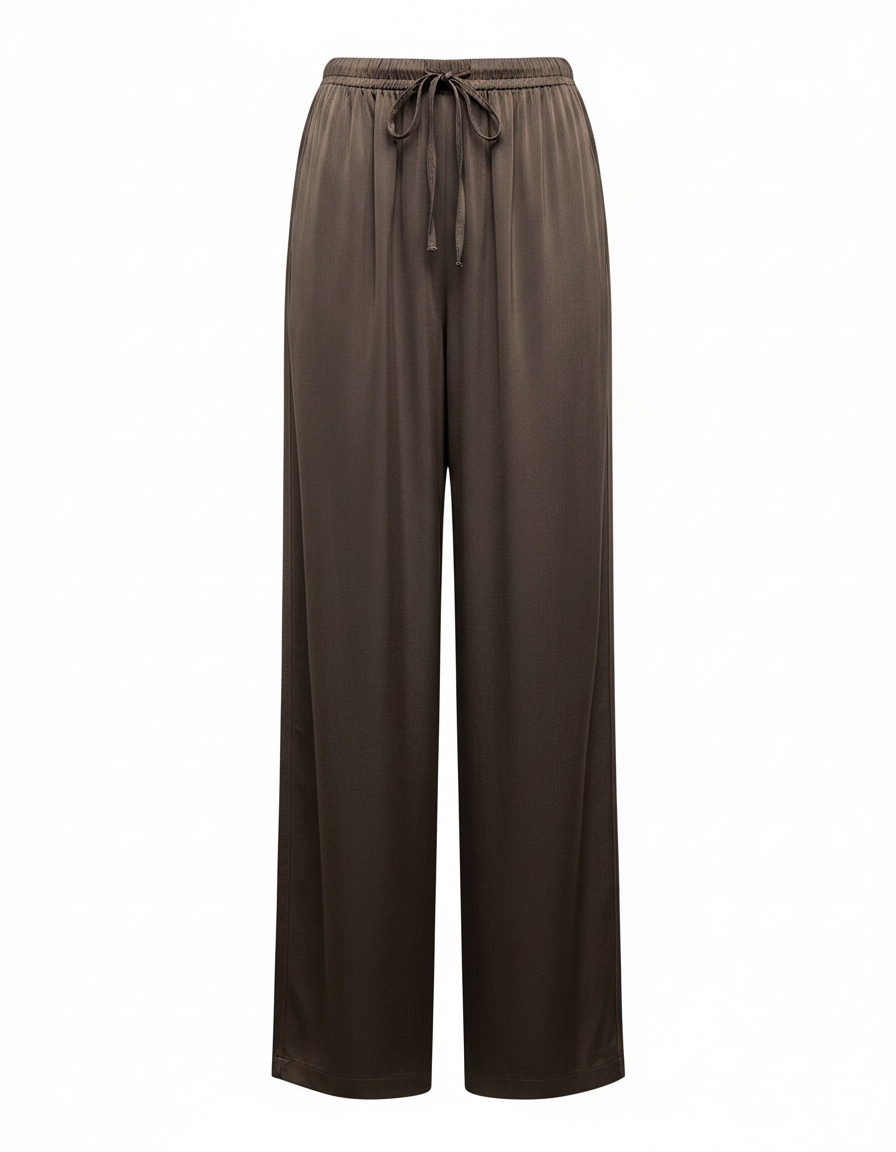 Tala Viscose Maxi Trousers – Belted  Elora