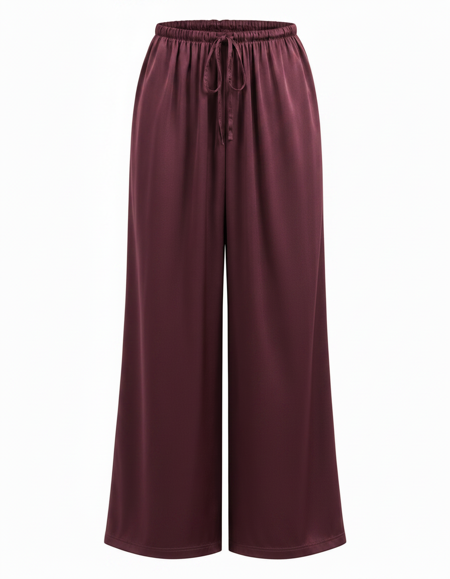 Tala Viscose Maxi Trousers – Belted  Elora