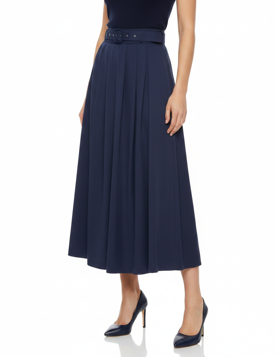 Rasha Everyday Maxi Skirt – Belted  Elora