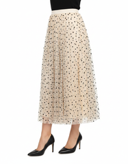 Hadeel Polka Dot Skirt – Elegant  Elora