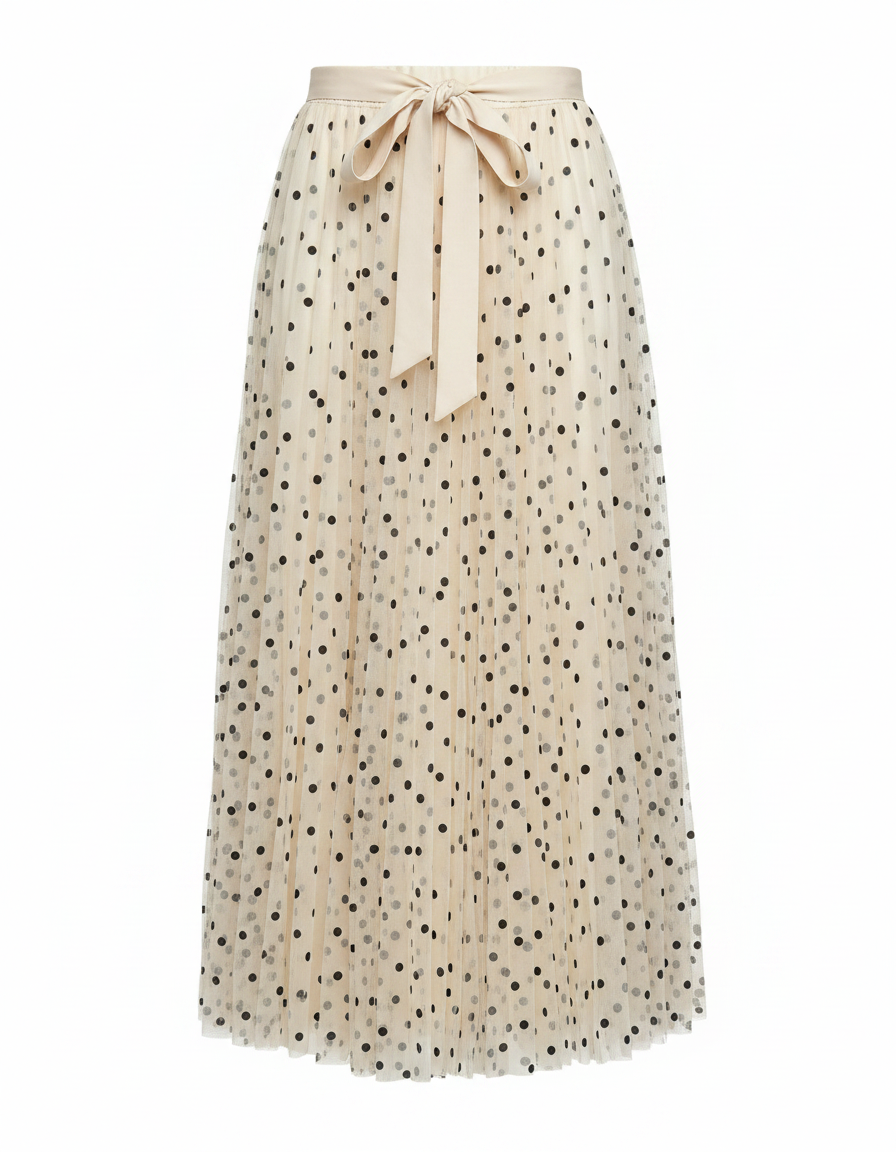 Hadeel Polka Dot Skirt – Elegant  Elora