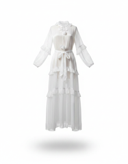 Amal Elegant Maxi Dress – V-Neck  Elora