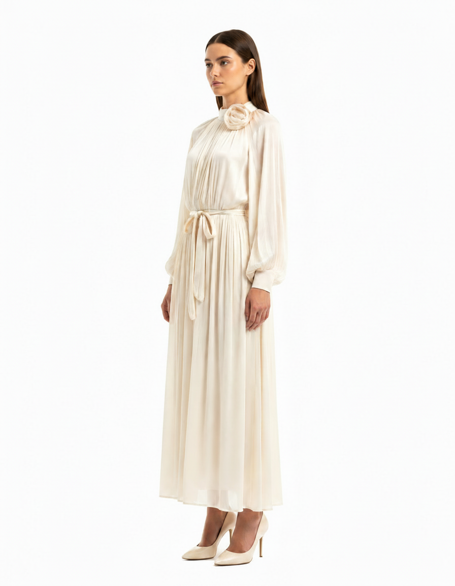 Dania Elegant Maxi Dress – Long Sleeve  Elora