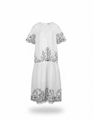 Najla Tribal Maxi Dress – Short Sleeve  Elora