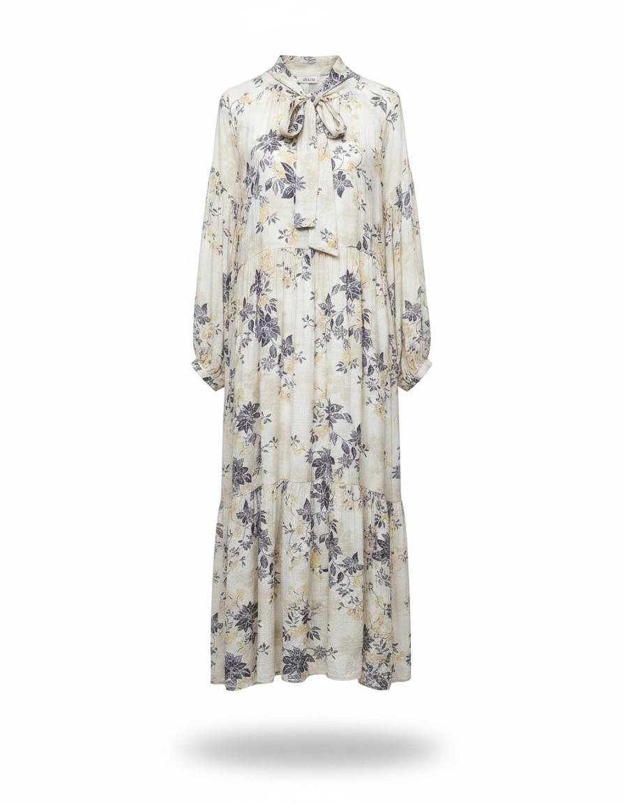 Randa Floral Maxi Dress – V-Neck  Elora