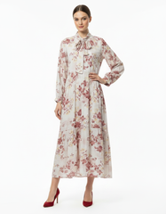 Randa Floral Maxi Dress – V-Neck  Elora
