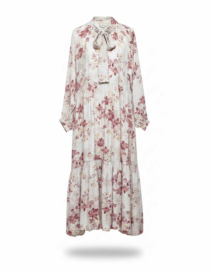 Randa Floral Maxi Dress – V-Neck  Elora