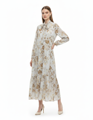 Randa Floral Maxi Dress – V-Neck  Elora